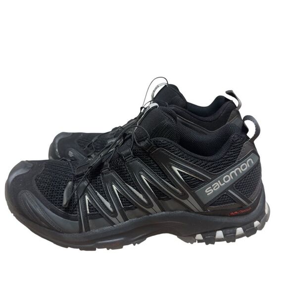 Salomon 3D Chassis Ortholite Black Gray Shoes Size 12.5